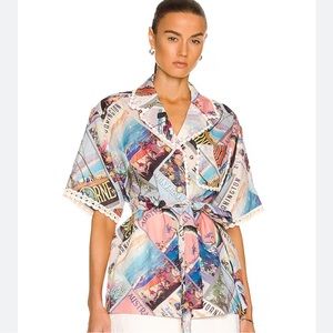 Zimmermann Post card shirt